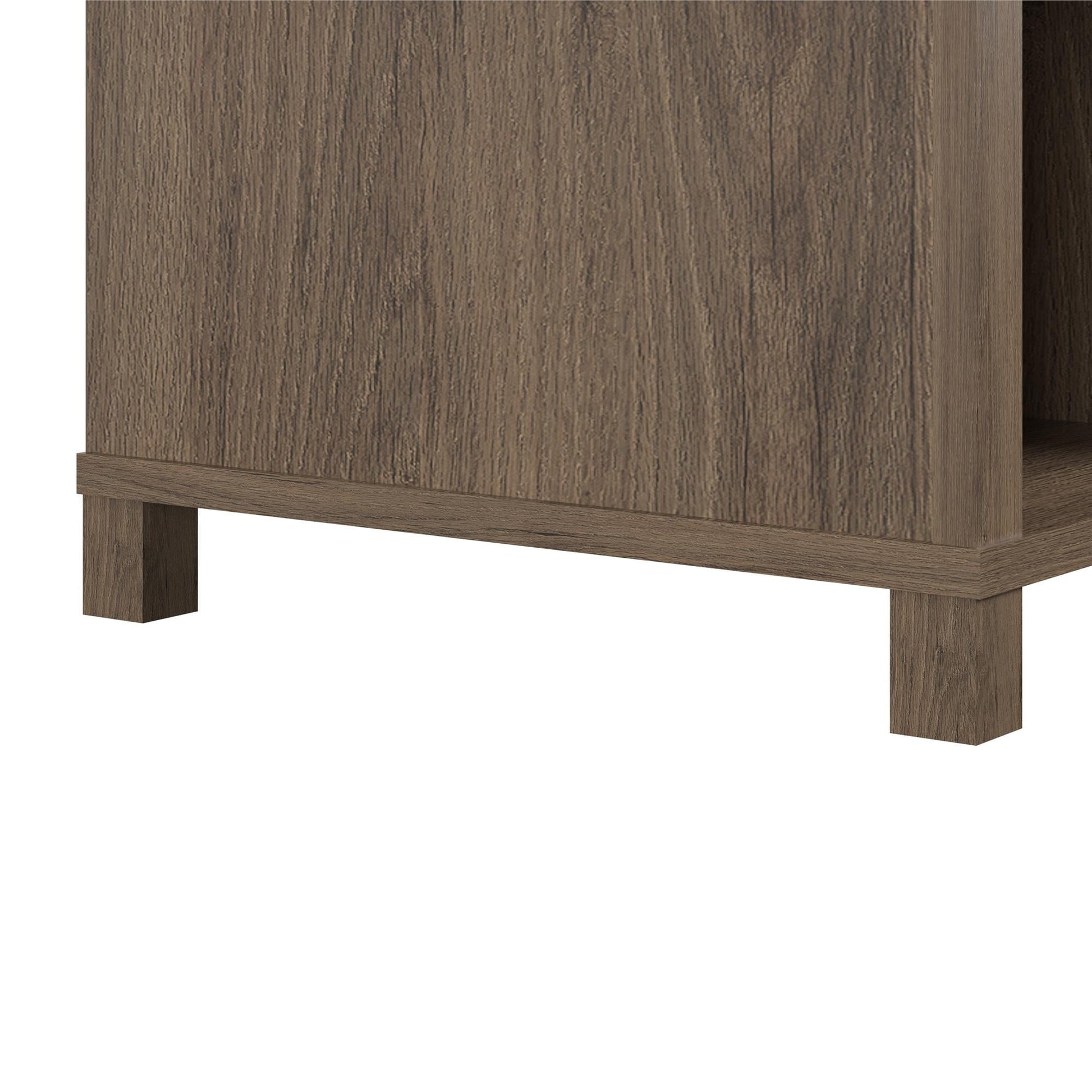 Parsons TV Stand for TVs up to 50 inches in Rustic Oak Finish