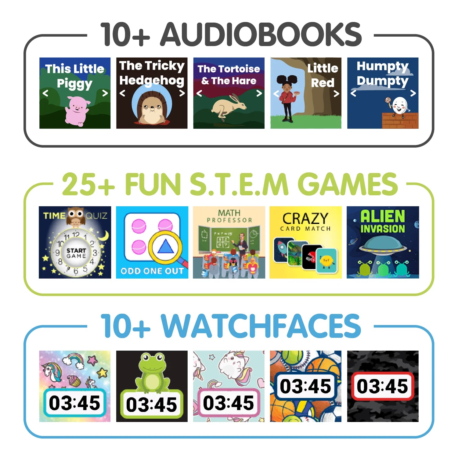 Children's Smartwatch with Bluetooth Headphones featuring Dinosaur Design and Illuminating Effects