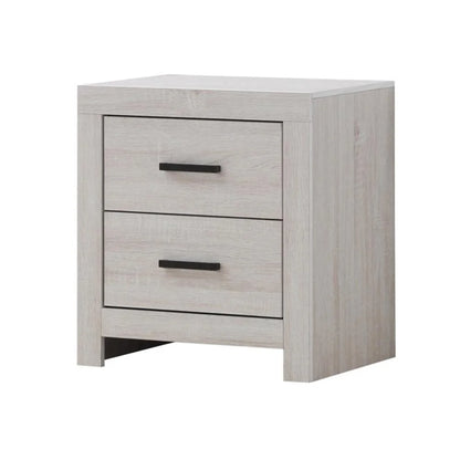 Brantford Coastal White 4-Piece Queen Bedroom Set with Storage